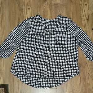 Black and White Women's Top
